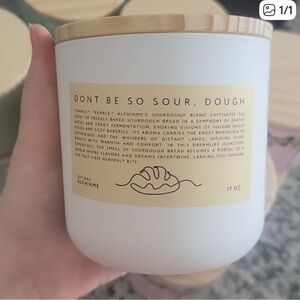 Sourdough Scented Soy Wax Candle - White